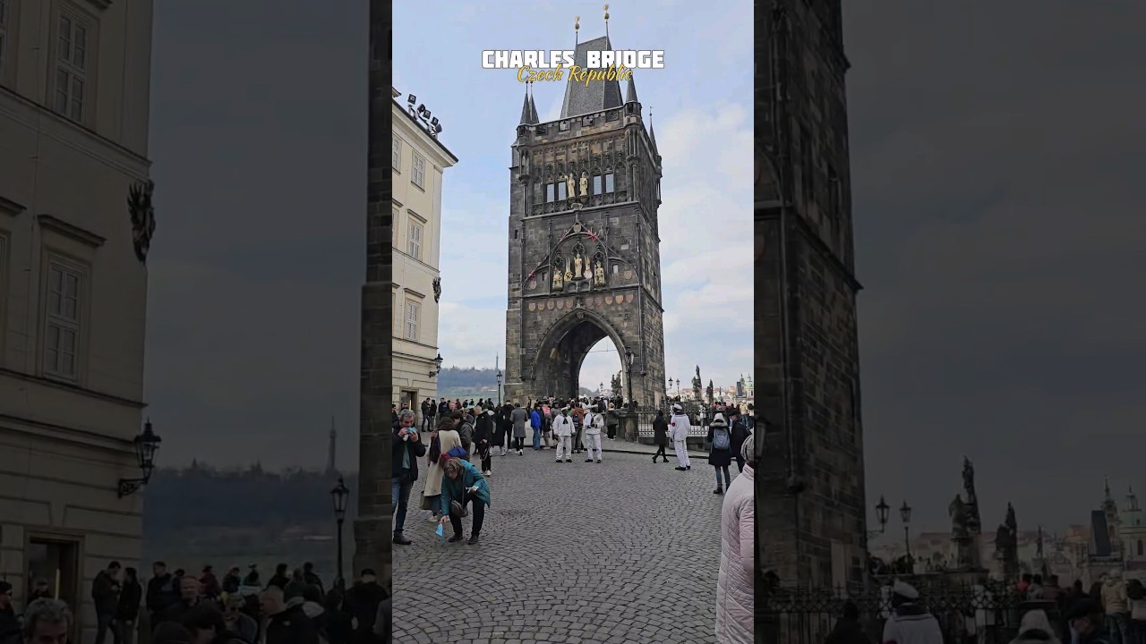 Charles Bridge, Czech Republic#bagpackers #europetrip #prague #dhanbadians #shorts