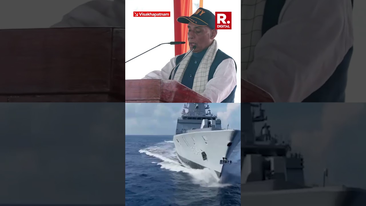 'POWER-PACKED WARSHIPS 'Rajnath Singh Details Tech in INS Udayagiri & Himgiri
