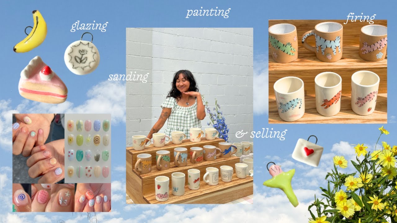 busy weekend as a ceramic artist! 🍌 & how much I made at markets
