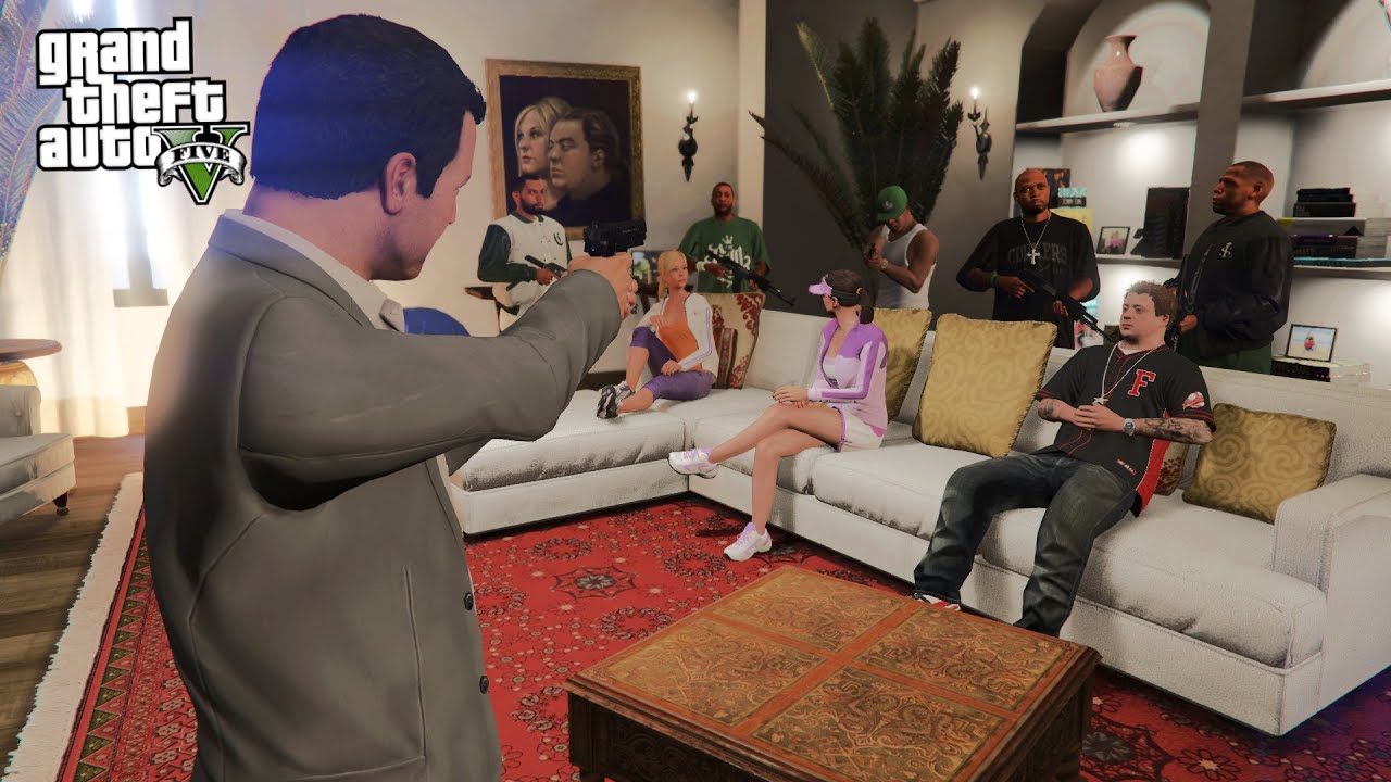 What Happens if Franklin and his GANG ATTACK Michael Family in GTA 5?