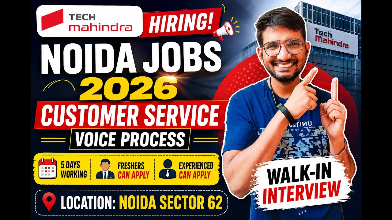 Latest Noida Jobs 2026 | Latest Jobs In Noida 2026 | 5 Days Working | FRESHERS & EXPERIENCED