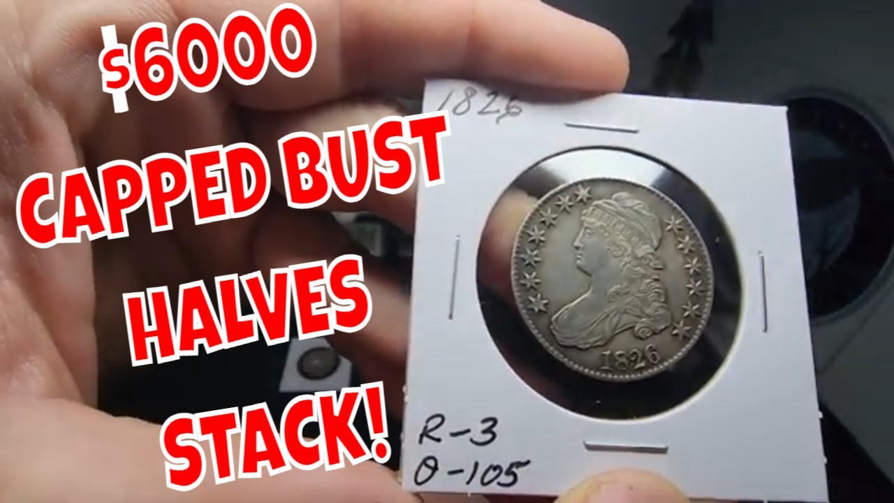 $6000 Dollar Collection Of Capped Bust Halves.