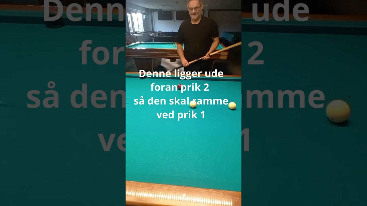 Tv&aelig;rballer i keglebillard - kort videov #billard #keglebillard