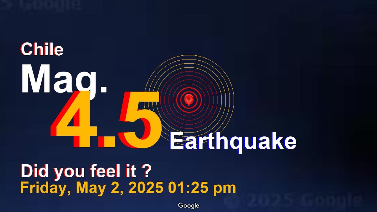 South Atlantic Ocean, Chile Earthquake today