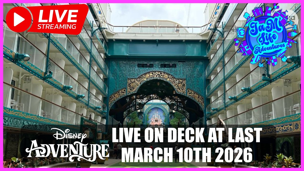 Disney Adventure Live on Deck! 😃👍🏼🏰✨🛳⚓️