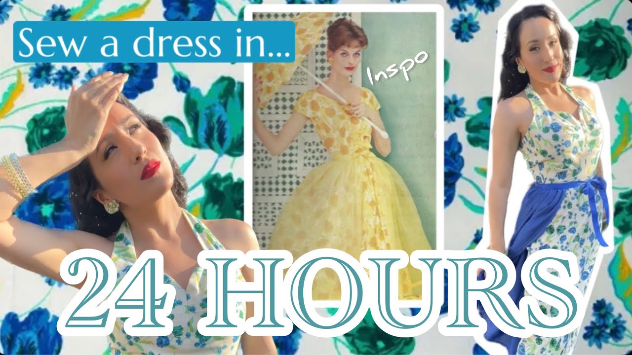 Sewing a 1950s Style Dress in 1 DAY