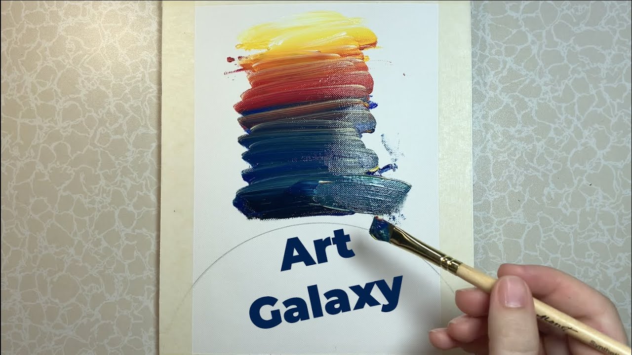 Galaxy Art / Simple Acrylic Painting For Beginners / Earth Art