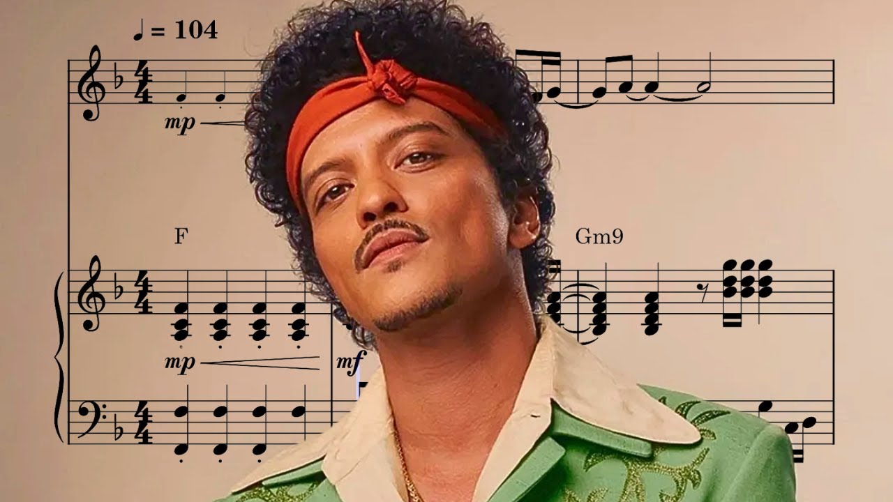 I just might - Bruno Mars | VIOLIN & PIANO Sheet Music (C Instruments)