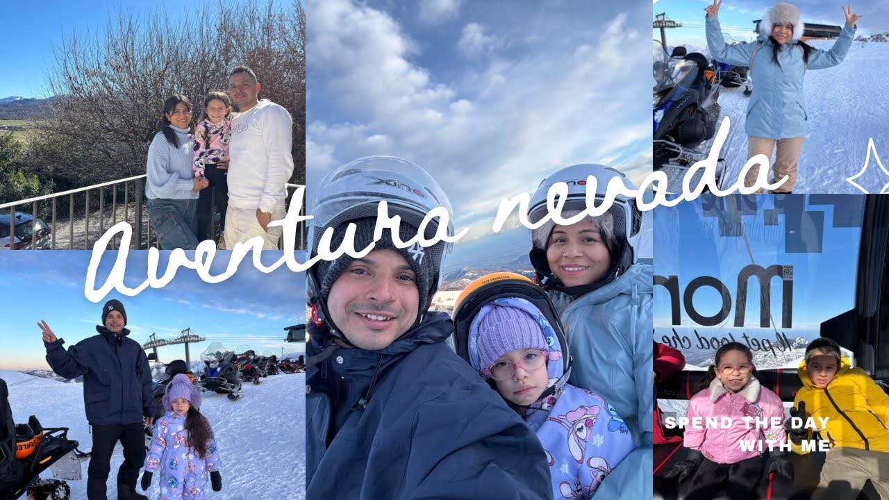 Nuestra hija ve la nieve por primera vez🥶⛄️❄️preciosa aventura en familia❤️ 