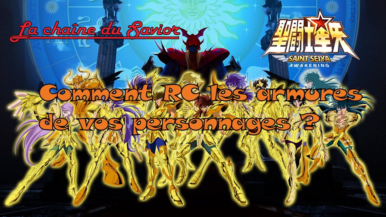 COMMENT RC LES ARMURES DE VOS PERSONNAGES ? SAINT SEIYA #ssa #SaintSeiyaKOTZ #SaintSeiyaAwakening