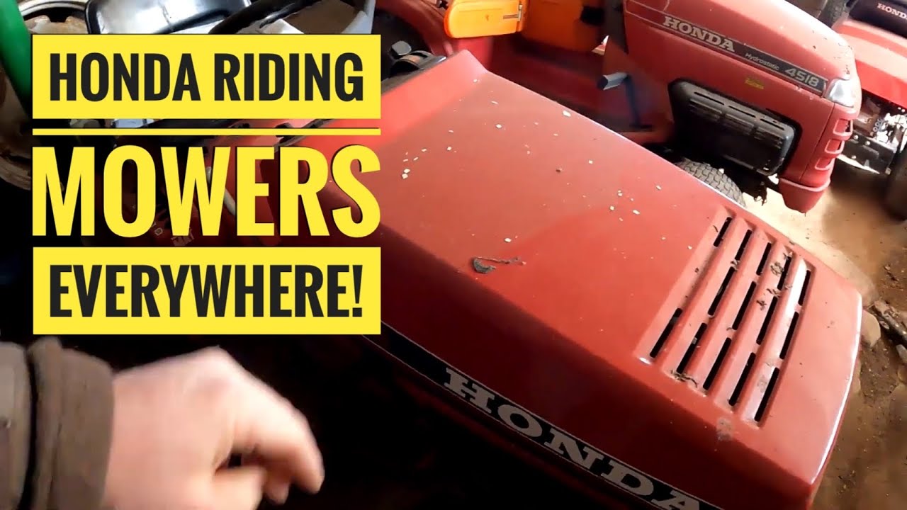Checking Out Some Honda Lawn Mowers! Honda 3813's, 4514, 4518, And A 3013! A Collection?