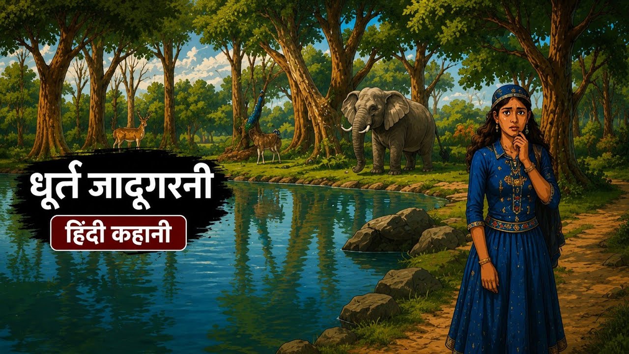 धूर्त जादूगरनी | dhurt jadugarni | Hindi Story | Hindi Kahani | Moral Stories | cartoon story |