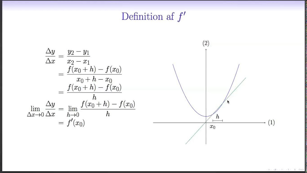 Differentialregning L1 - Introduktion