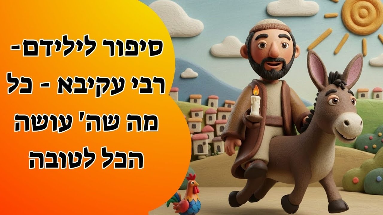 סיפור לילדים - רבי עקיבא#  כל מה שה'  עושה הכל לטובה באמצעות ai