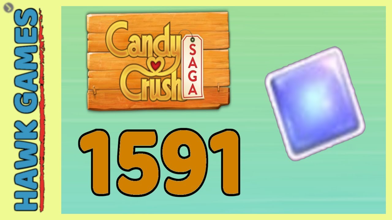 Candy Crush Saga Level 1591 Nightmare (Jelly level) - 3 Stars Walkthrough, No Boosters
