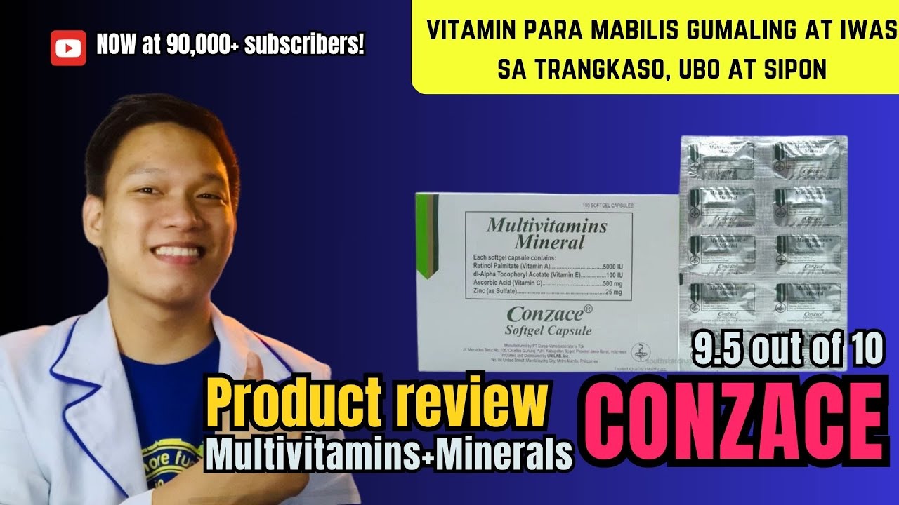 Product review: Conzace Multivitamins | Para sa Malakas na Immune System at Healthy Skin