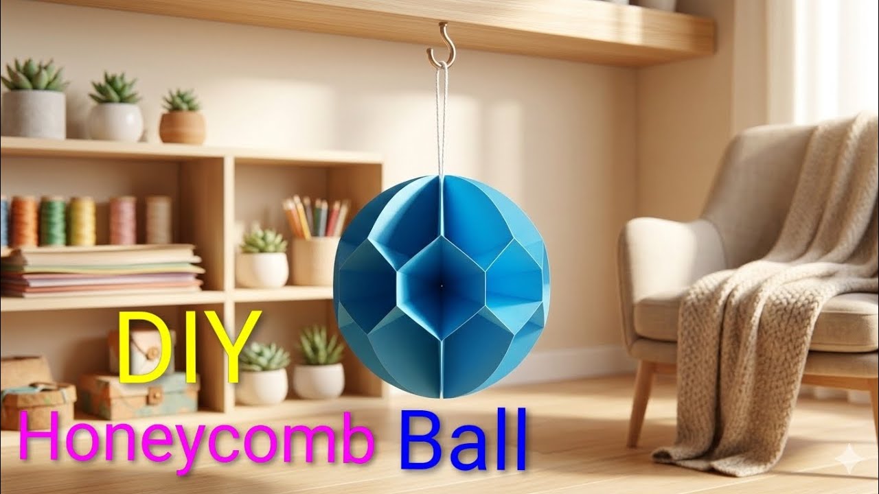 How To Make a Honeycomb Ball😱🏐 || কাগজ দিয়ে কিভাবে হানিকম্ব বল বানাবো || Kagojer Honeycomb Ball ||