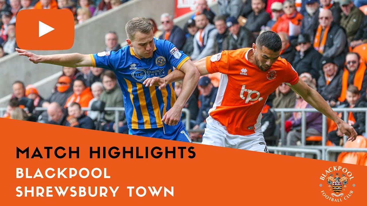 Match Highlights | Blackpool 1 Shrewsbury Town 1