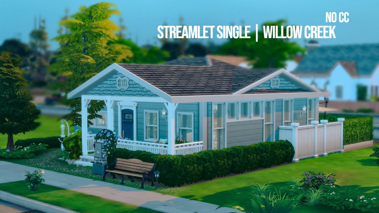 Streamlet Single | NO CC | Willow Creek | The Sims 4 Stop Motion