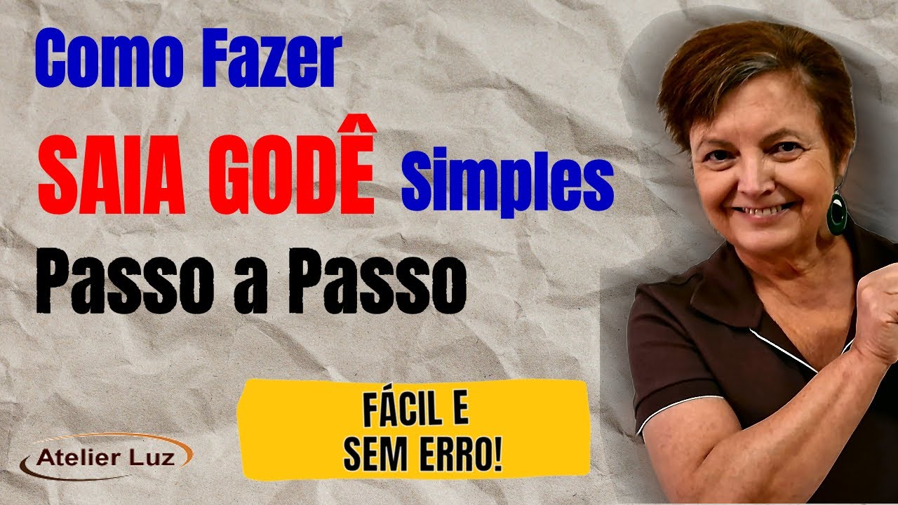 Como Fazer Saia Godê Simples ou Cone | Fácil | Aula de Costura Passo a Passo