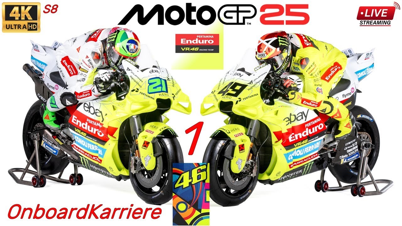 MotoGP 25 Karriere mit VR46 Onboard Gameplay Deutsch|#01 (4K)|✌️