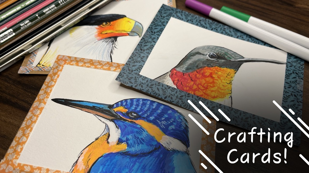 Crafting and Painting Bird Cards!