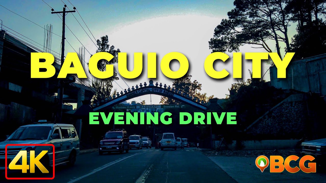 Baguio City Drive | 4K Early Evening Drive