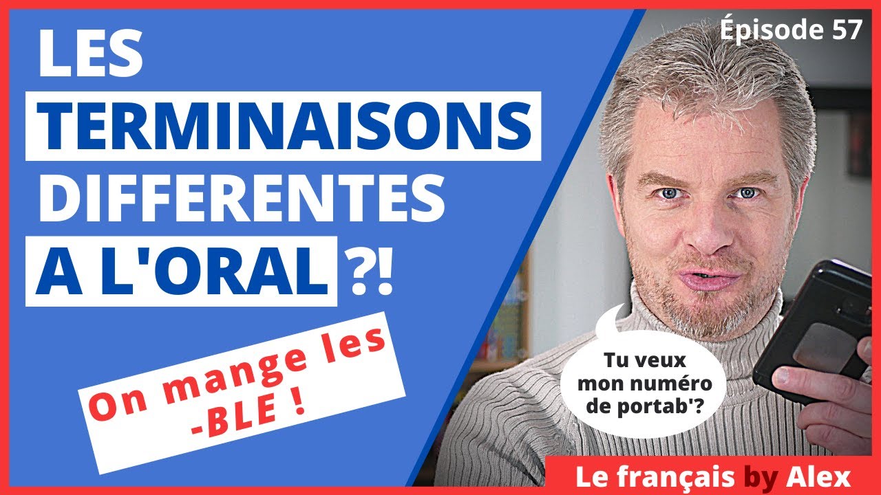 En Français Parlé, Les Terminaisons sont Différentes ! 😮🛑