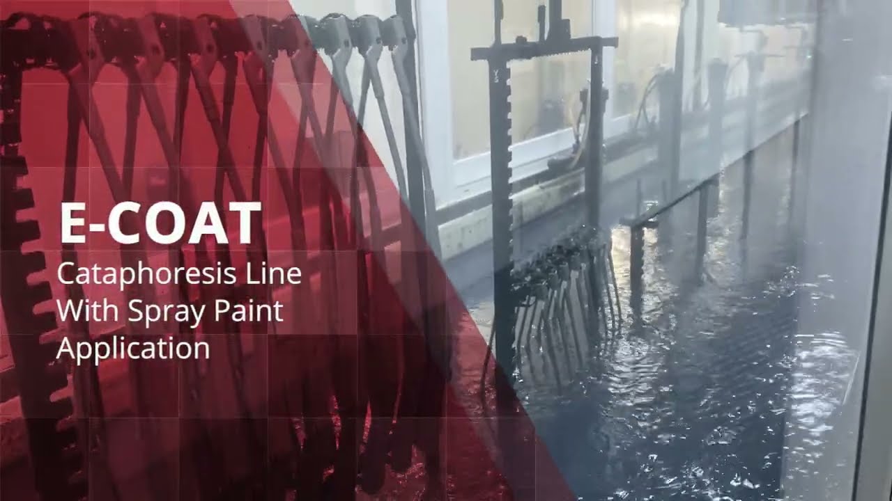 Kataforez ve Sprey Boya Uygulaması İçeren Boyahane Hattı