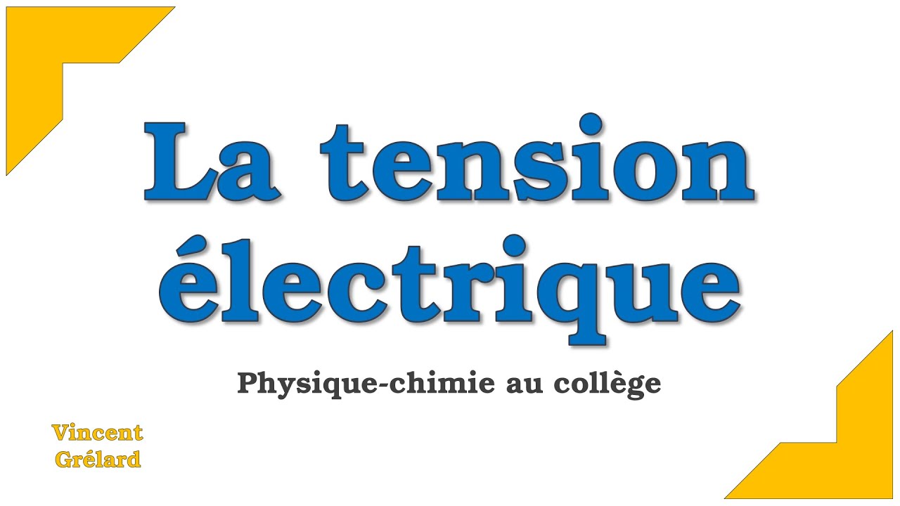 La tension &eacute;lectrique et le voltm&egrave;tre | Physique-chimie au coll&egrave;ge