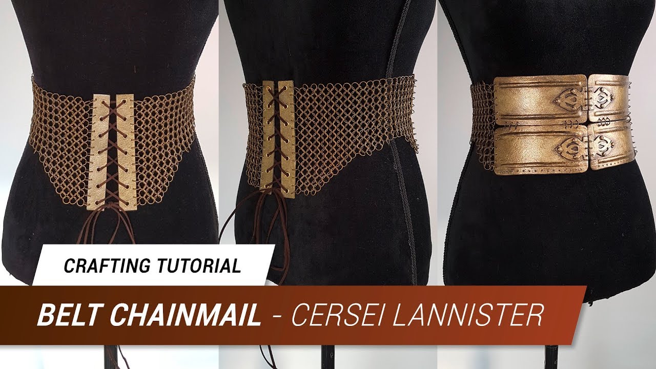 CraftingTutorial - Cersei Lannister Worbla Belt Chainmail | Jak Cosplay