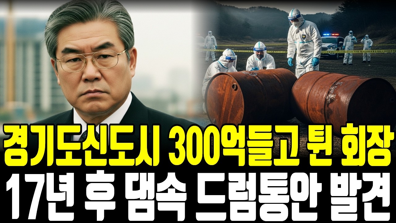 2008년 경기도 '300억 개발업자' 실종, 17년 만에 인공댐 바닥 드럼통에서 나온 투자금 장부
