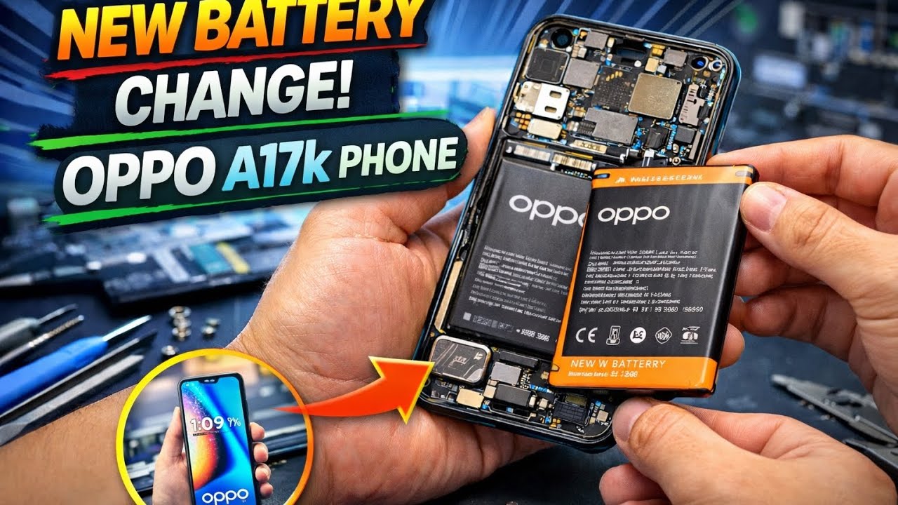 How to Change OPPO A17k Battery | DIY Repair🔋! ဖုန်းဘက်ထရီအသစ်လဲနည်း! please Likes 👍 and Subscribe 🔔