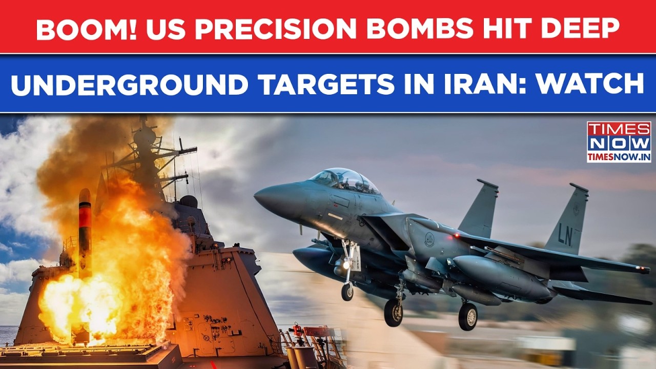 US Precision Bombs Hit Iran: Fireball On Cam As Trump Forces Jolt IRGC's Deep Underground Sites