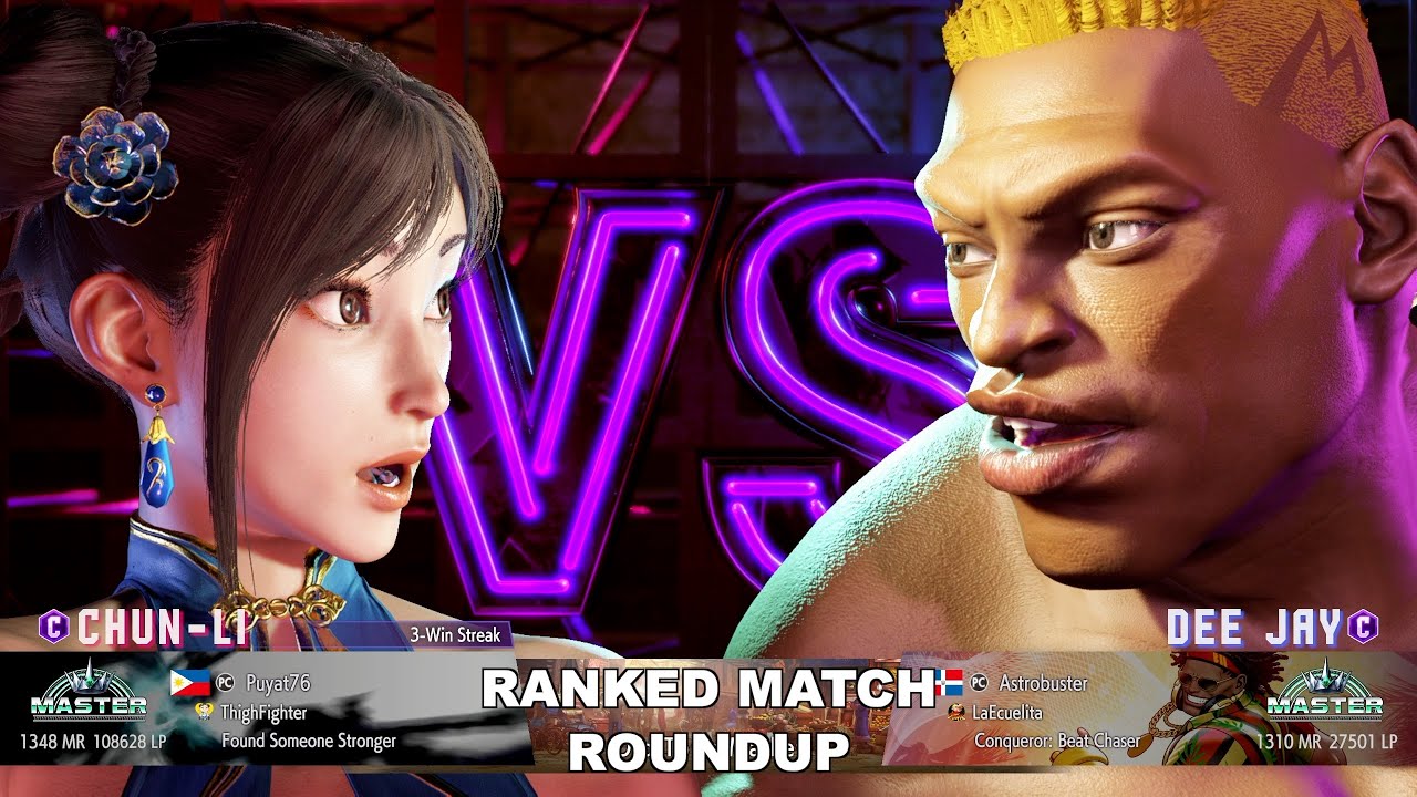 Kuya Kalbo SF6 Ranked Match Roundup. Chun Li Master Rank [Hori Fight Stick]