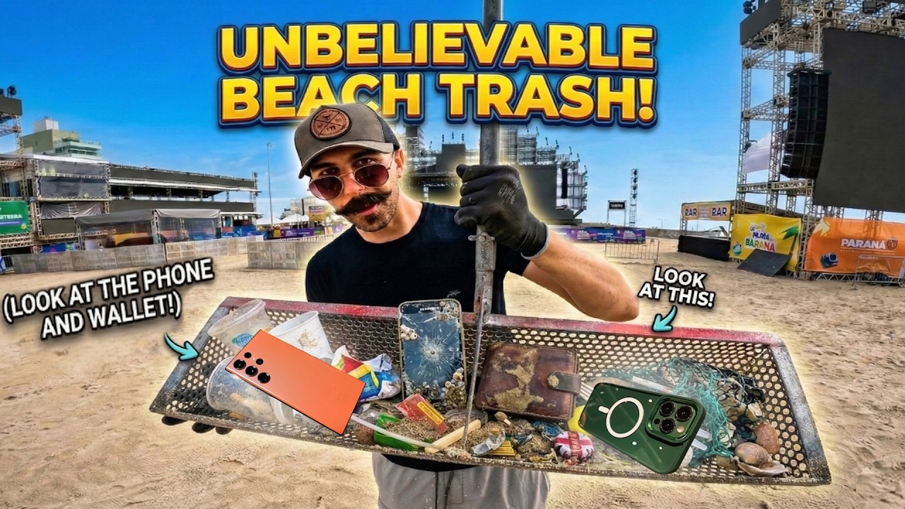 It's incredible what I found on the beach after the show with Eco Sieve.