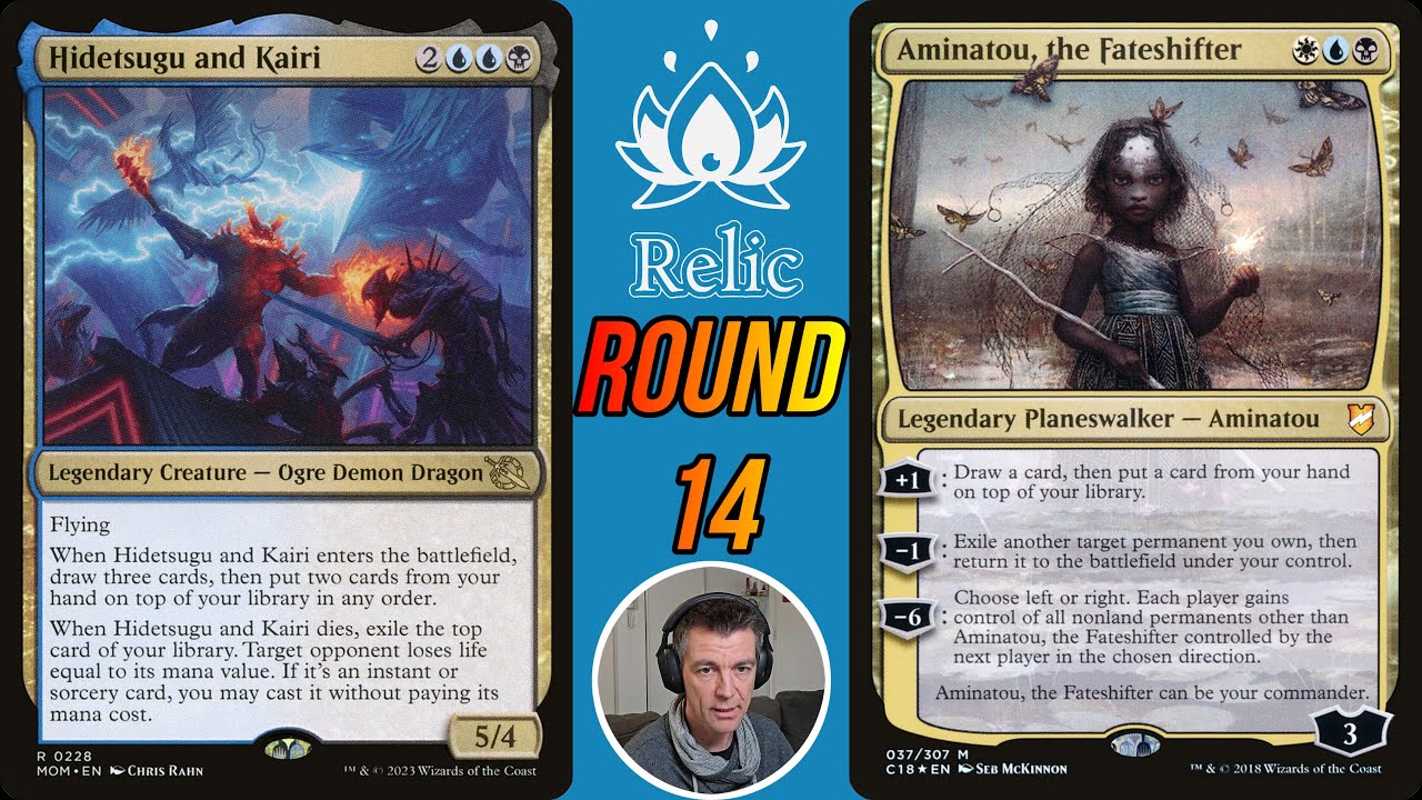 RelicFest r14 Hidetsugo (Charles Rivet) VS Aminatou (Sacha Keitel) - MTG French Duel Commander Magic