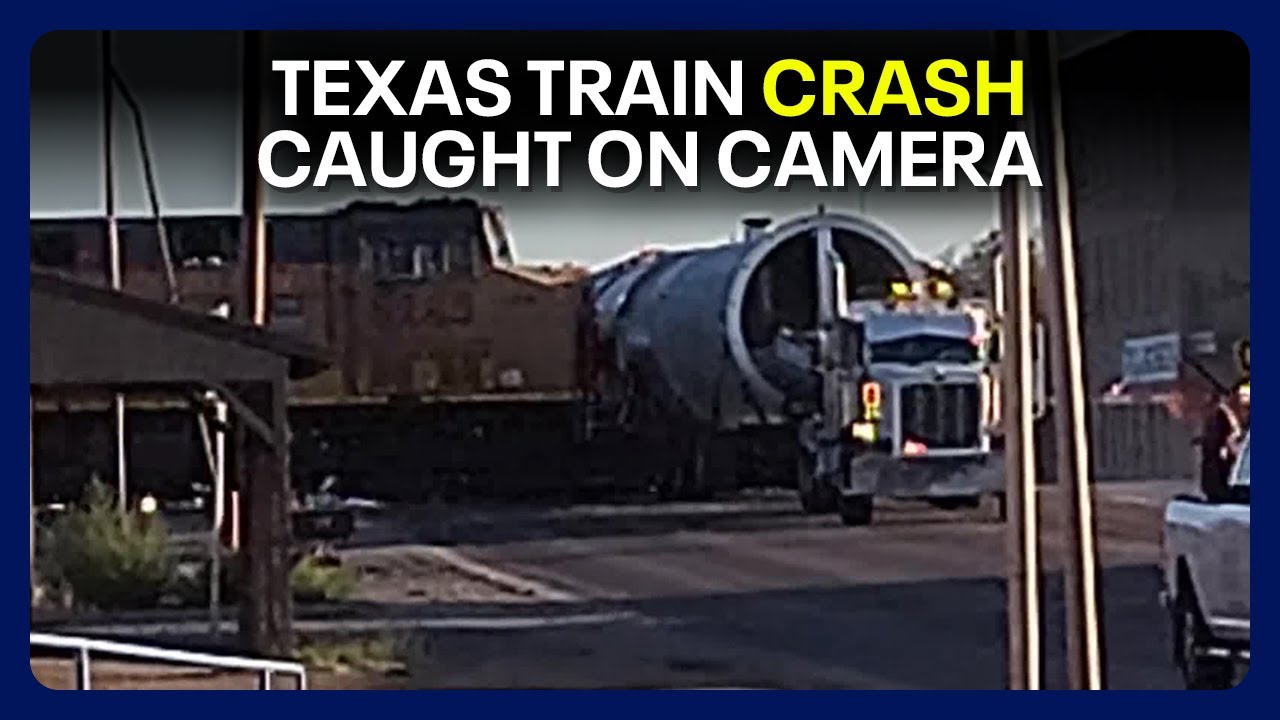 Train derailment in Texas: Train crashes into tractor-trailer