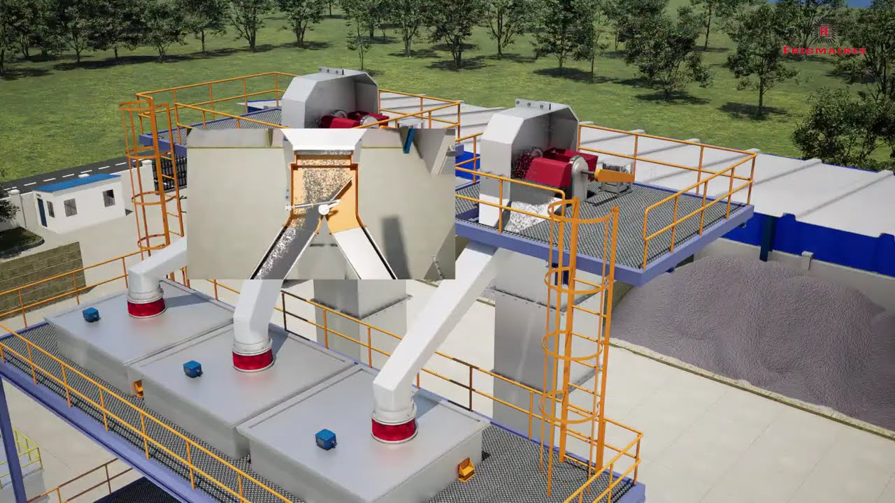 Production of Concrete in Bags || 3D Process Animation