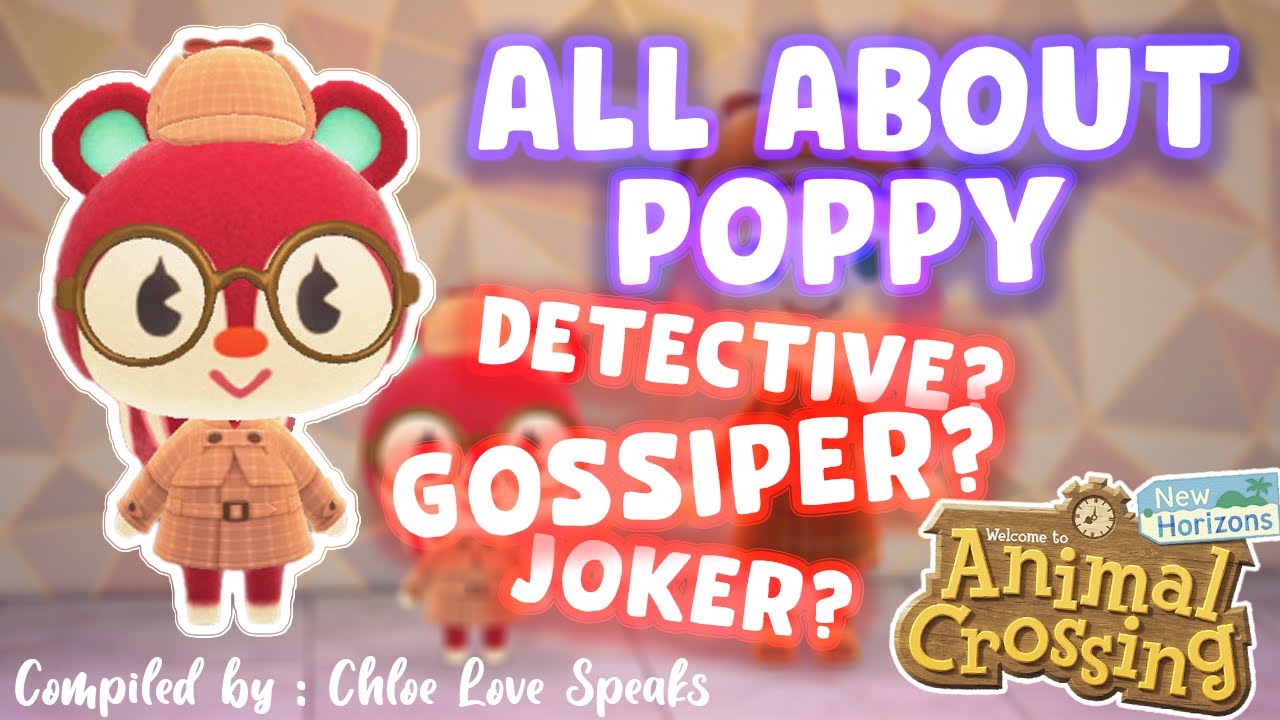📌ALL ABOUT POPPY 🐿️ グミ,adorable & cute Normal Squirrel villager in Animal Crossing New Horizons !!!