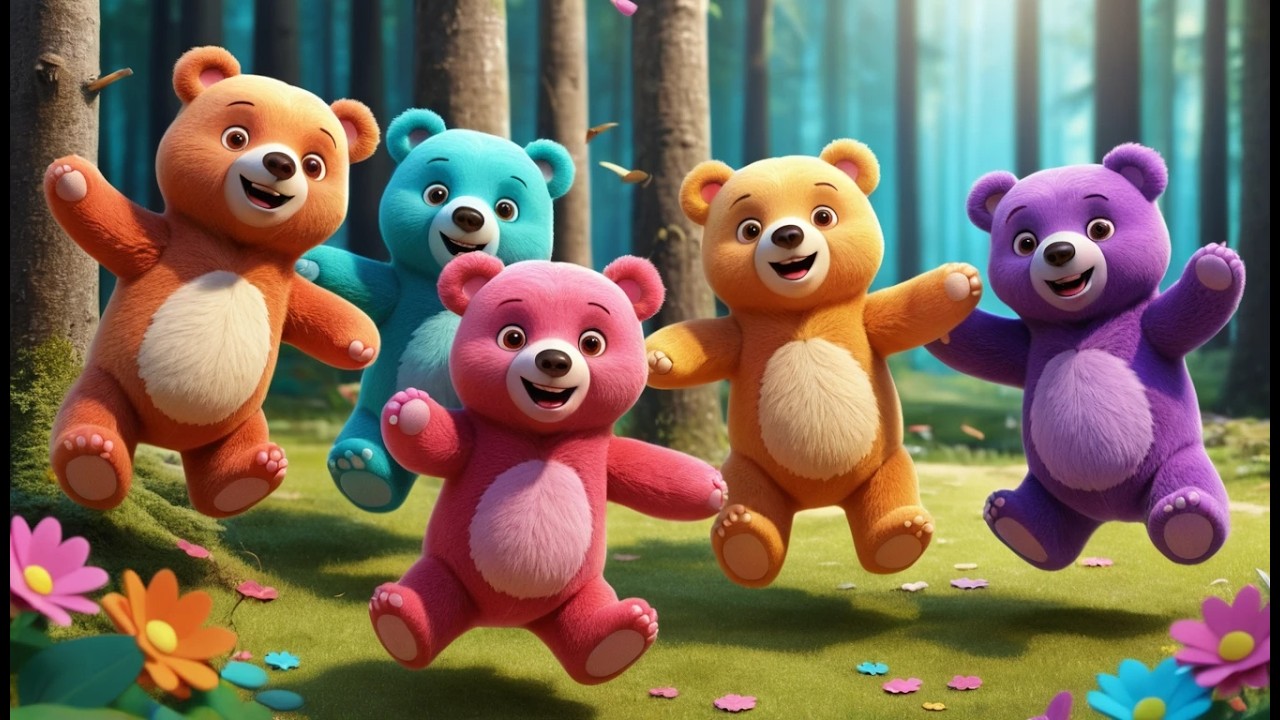 Acht Tumble Tumble Teddybären | Lustiges Bewegungslied & Zählen für Kinder