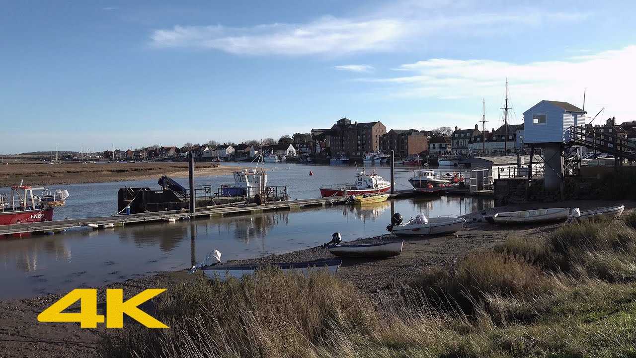 Wells-next-the-Sea Walk: Town Centre & Beach【4K】