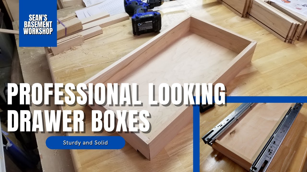 Kitchen Cabinet Build Part 28 - Drawer Boxes made for BLUM Tandem Plus Concealed Slides | SBW#62