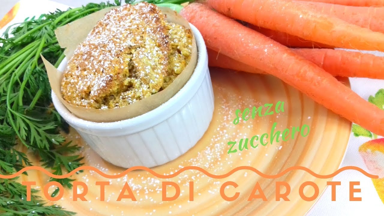 Torta di carote integrale senza zucchero