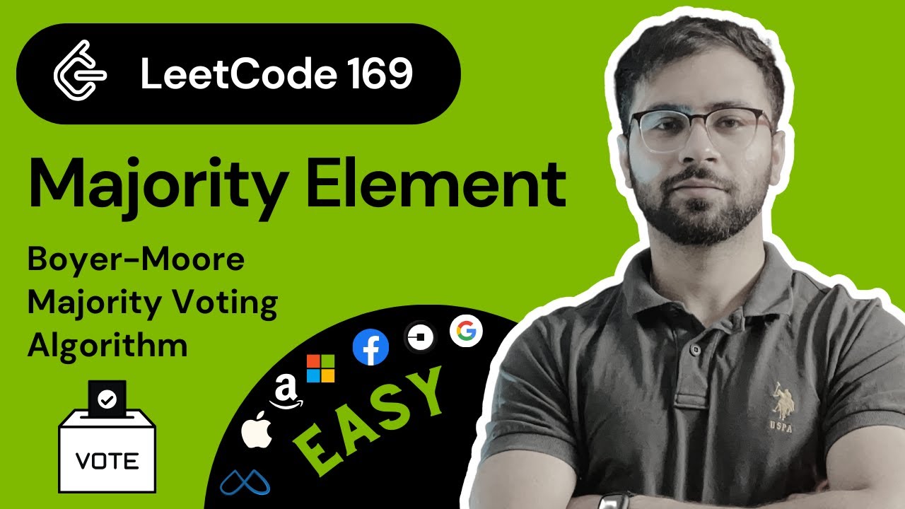 LeetCode 169: Majority Element | Boyer-Moore Majority Voting Algorithm
