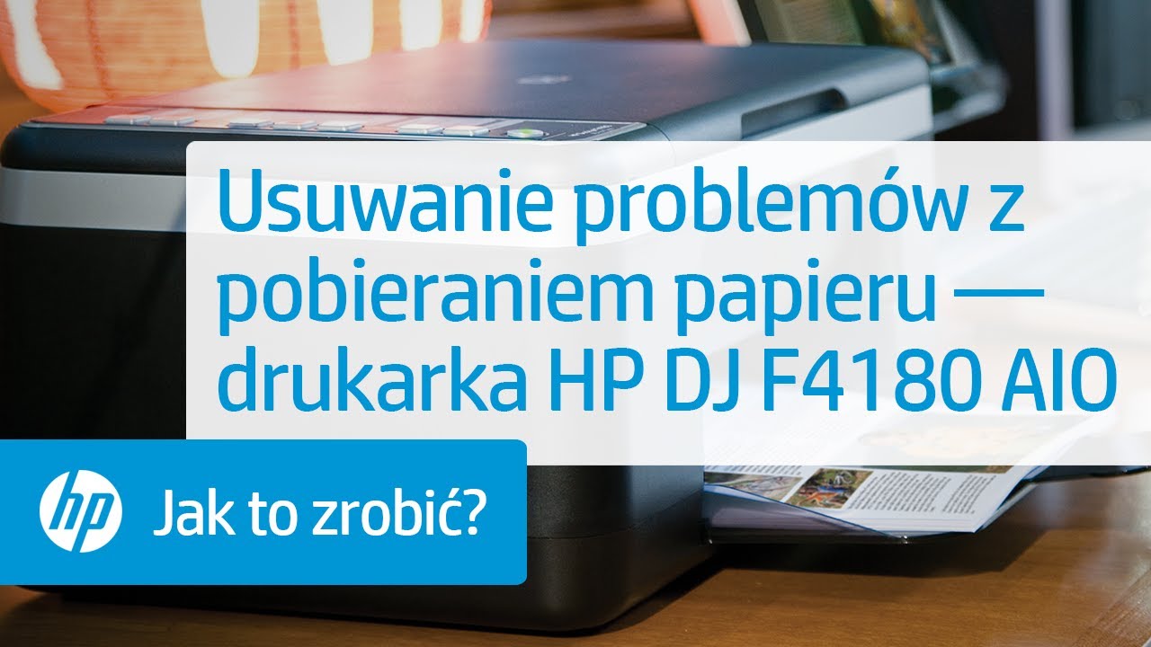 Usuwanie problem&oacute;w z pobieraniem papieru &mdash; drukarka HP Deskjet F4180 All-in-One