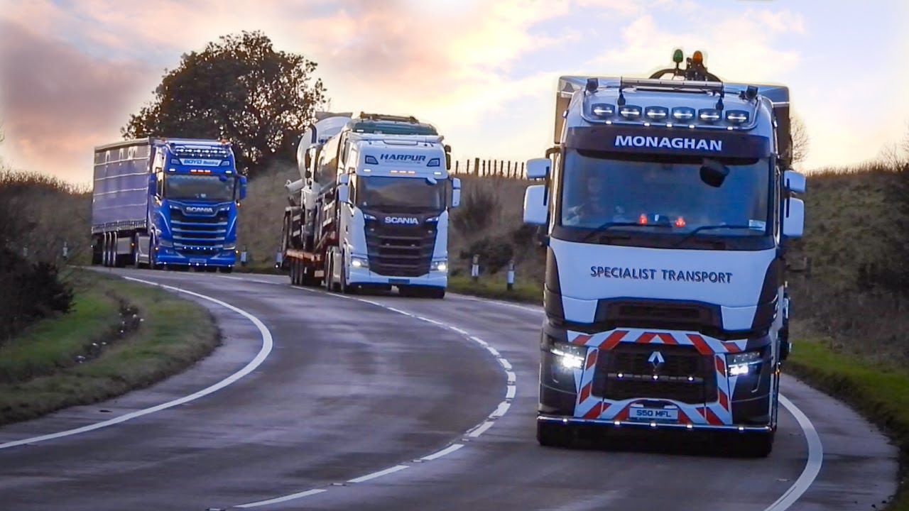 Truck Spotting on the A75, Scotland