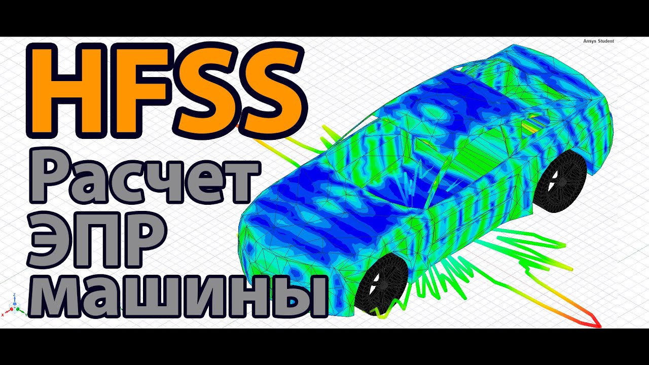 ЭПР Автомобиля (CAR RCS) в HFSS Student. Электромагнитное моделирование