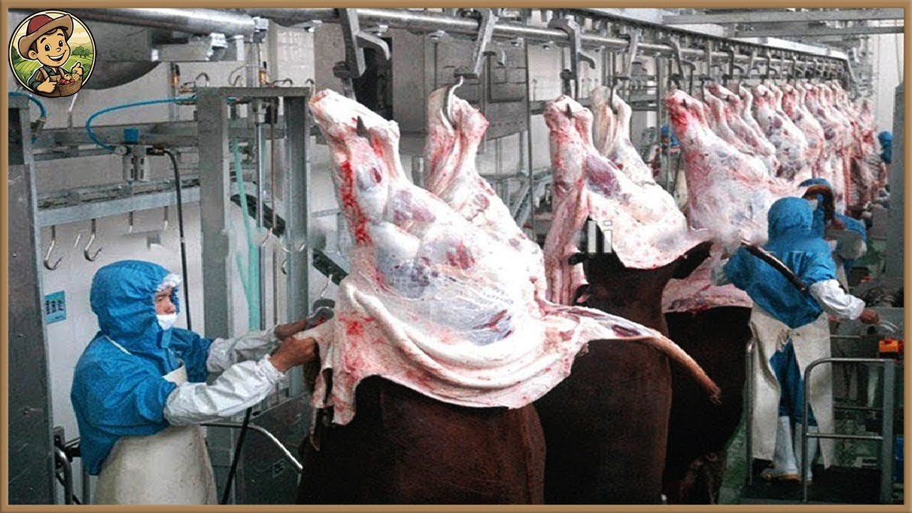 How 10,000 COWS Are Transported to The Processing Factory Every Day - Farming Documentary