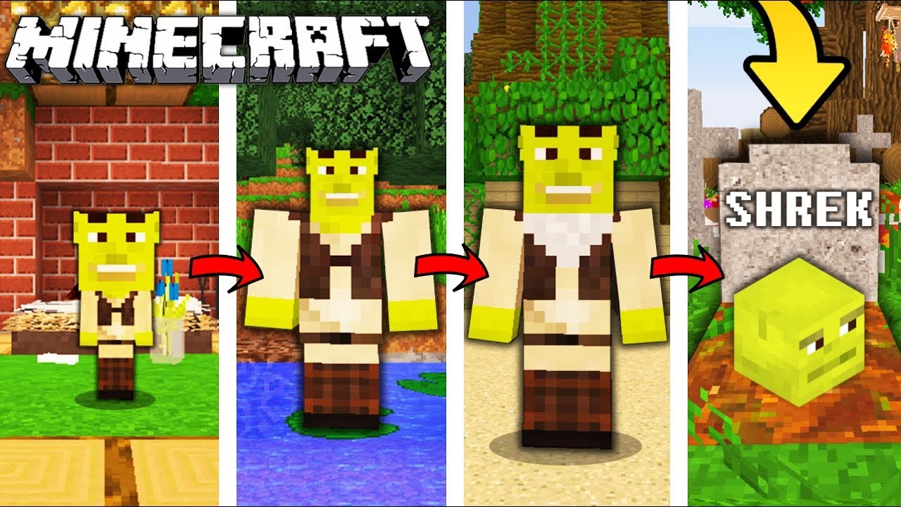 ŻYCIE SHREKA W MINECRAFT || OD NARODZIN DO ŚMIERCI